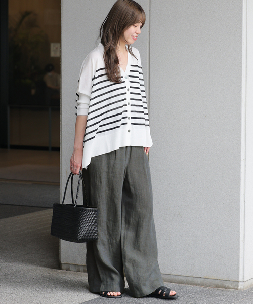 JOURNAL STANDARD relume（ジャーナルスタンダード　レリューム）の「シアードルマンカーディガン（カーディガン/ボレロ・レディース・ホワイト系その他/ブラウン/レッド/ブラック・FREE）」の13枚目の写真