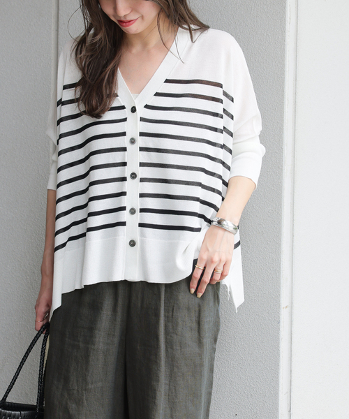 JOURNAL STANDARD relume（ジャーナルスタンダード　レリューム）の「シアードルマンカーディガン（カーディガン/ボレロ・レディース・ホワイト系その他/ブラウン/レッド/ブラック・FREE）」の15枚目の写真