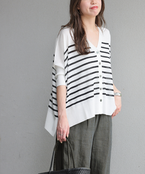 JOURNAL STANDARD relume（ジャーナルスタンダード　レリューム）の「シアードルマンカーディガン（カーディガン/ボレロ・レディース・ホワイト系その他/ブラウン/レッド/ブラック・FREE）」の17枚目の写真