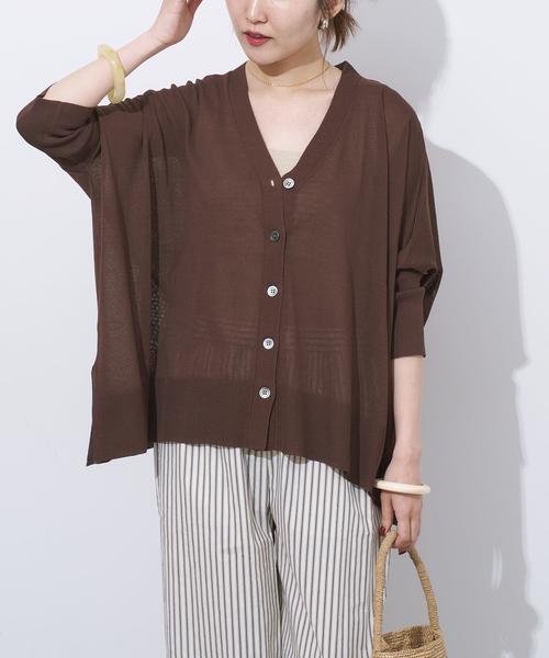 JOURNAL STANDARD relume（ジャーナルスタンダード　レリューム）の「シアードルマンカーディガン（カーディガン/ボレロ・レディース・ホワイト系その他/ブラウン/レッド/ブラック・FREE）」の22枚目の写真