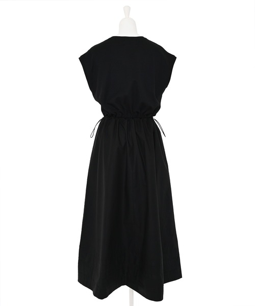 Narcissus(ナルシス)の「【SINN】切り替えワンピース ドローコード 異素材(ワンピース・レディース・ブラック/ホワイト・FREE)」の11枚目の写真