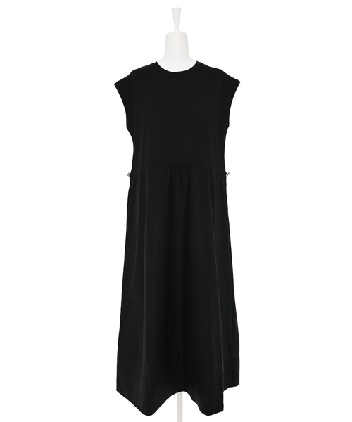 Narcissus(ナルシス)の「【SINN】切り替えワンピース ドローコード 異素材(ワンピース・レディース・ブラック/ホワイト・FREE)」の10枚目の写真