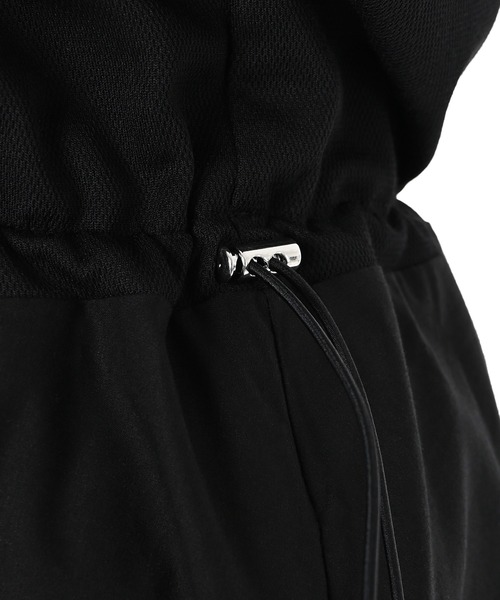 Narcissus(ナルシス)の「【SINN】切り替えワンピース ドローコード 異素材(ワンピース・レディース・ブラック/ホワイト・FREE)」の8枚目の写真