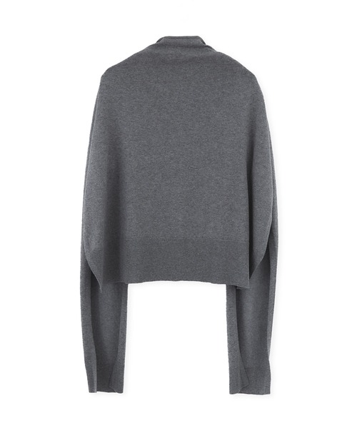 ADAM ET ROPE'（アダムエロペ）の「ラップストールコンビノースリーブプルオーバー（ニット/セーター・レディース・ラベンダー/ブラウン/グレー・FREE）」の18枚目の写真