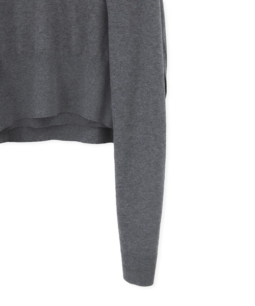 ADAM ET ROPE'（アダムエロペ）の「ラップストールコンビノースリーブプルオーバー（ニット/セーター・レディース・ラベンダー/ブラウン/グレー・FREE）」の20枚目の写真