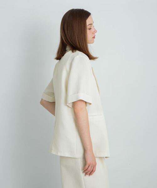 URBAN RESEARCH Sonny Label(アーバンリサーチサニーレーベル)の「メッシュハーフスリーブジャケット(その他アウター・レディース・ベージュ/アイボリー・FREE)」の6枚目の写真