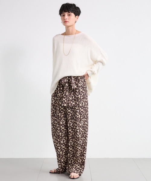 BARNYARDSTORM（バンヤードストーム）の「BARNYARDSTORM / ライトワイドペーパーニット / ハンドウォッシャブル（ニット/セーター・レディース・イエロー/ホワイト/ブラック・FREE）」の18枚目の写真