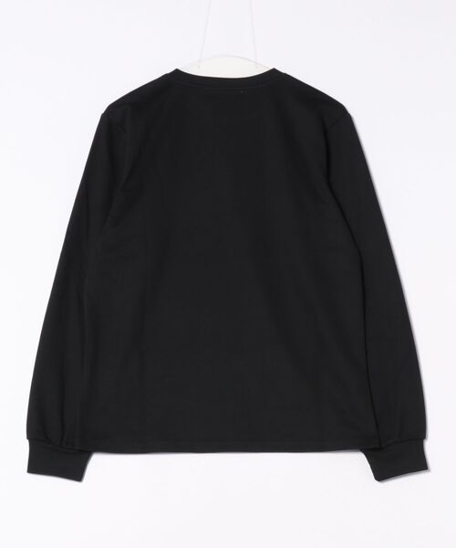 NOWLE（ノウル）の「【NOWLE】リラックスフィット キーネック プルオーバー ロンT（Tシャツ/カットソー・メンズ・ブラック/ホワイト・X-LARGE/SMALL/MEDIUM/LARGE）」の8枚目の写真