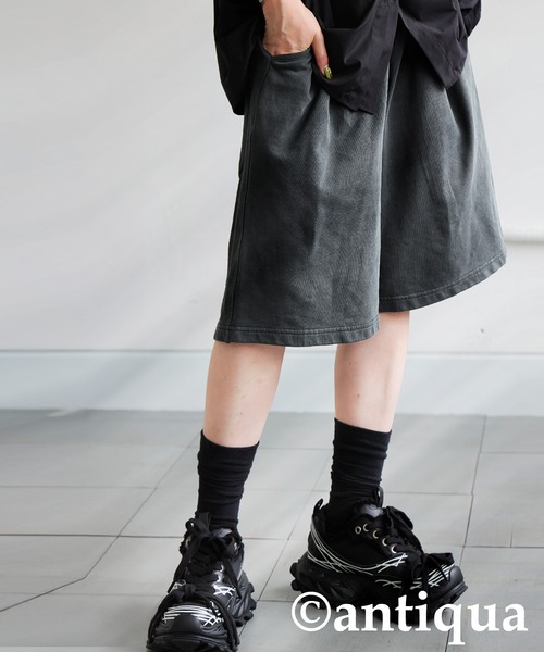 antiqua(アンティカ)の「裏毛ハーフパンツ(その他パンツ・レディース・ダークグレー/ブラック・MEDIUM/LARGE)」の9枚目の写真