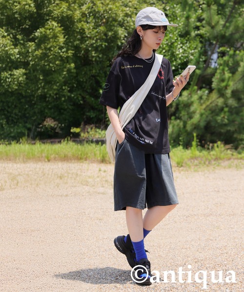 antiqua(アンティカ)の「裏毛ハーフパンツ(その他パンツ・レディース・ダークグレー/ブラック・MEDIUM/LARGE)」の12枚目の写真