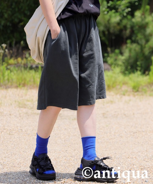 antiqua(アンティカ)の「裏毛ハーフパンツ(その他パンツ・レディース・ダークグレー/ブラック・MEDIUM/LARGE)」の13枚目の写真