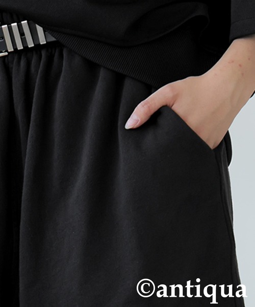 antiqua(アンティカ)の「裏毛ハーフパンツ(その他パンツ・レディース・ダークグレー/ブラック・MEDIUM/LARGE)」の7枚目の写真
