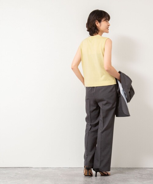 NOLLEY’S Sophi(ノーリーズソフィ)の「《アンサンブル対応》《手洗い可能》W混ラメハイネックプルオーバーニット(ニット/セーター・レディース・サックスブルー/グレー/イエロー/キャメル・38/36)」の15枚目の写真