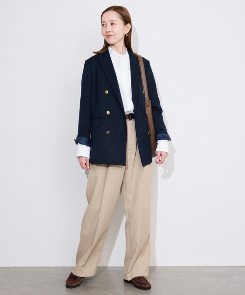 SLOBE IENA（スローブイエナ）の「《追加》ミニフリルブラウス（シャツ/ブラウス・レディース・ホワイト/グレー・FREE）」の10枚目の写真