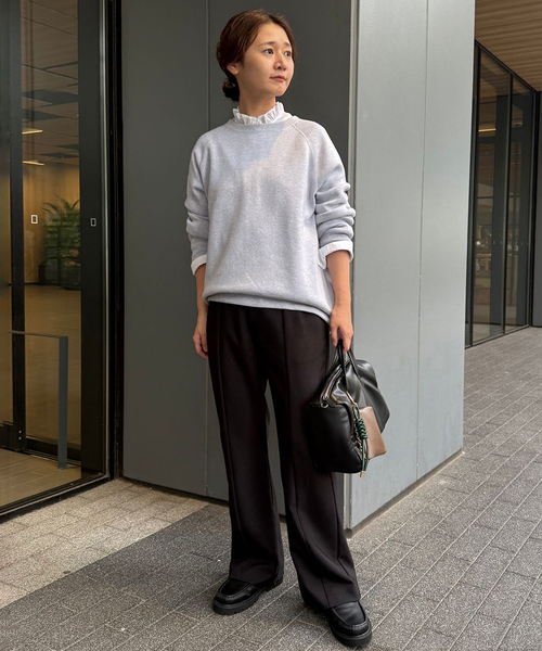 SLOBE IENA（スローブイエナ）の「《追加》ミニフリルブラウス（シャツ/ブラウス・レディース・ホワイト/グレー・FREE）」の14枚目の写真