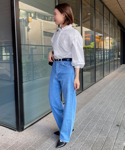 SLOBE IENA（スローブイエナ）の「《追加》ミニフリルブラウス（シャツ/ブラウス・レディース・ホワイト/グレー・FREE）」の19枚目の写真