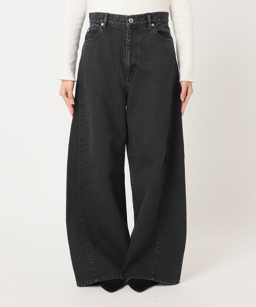 journal standard L'essage（ジャーナルスタンダードレサージュ）の「《追加2》【金子綾さん着用】Side Seam デニム（デニムパンツ・レディース・ブラック/ダークブルー・36/38）」の14枚目の写真