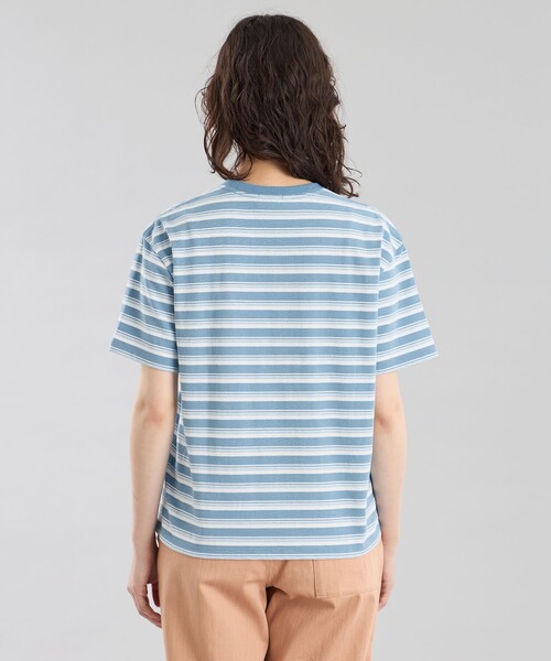 MACKINTOSH PHILOSOPHY（ﾏｯｷﾝﾄｯｼｭ ﾌｨﾛｿﾌｨｰ）の「GREY LABEL マルチボーダーカットソー（Tシャツ/カットソー・レディース・レッド系その他/グリーン/ブルー系その他3/ブラック・6/2）」の9枚目の写真