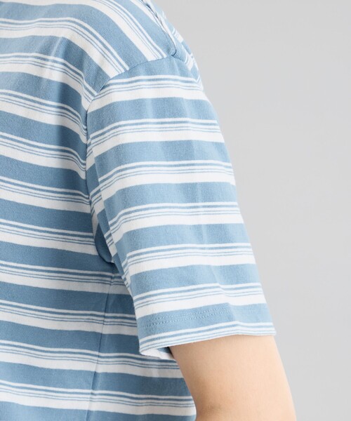 MACKINTOSH PHILOSOPHY（ﾏｯｷﾝﾄｯｼｭ ﾌｨﾛｿﾌｨｰ）の「GREY LABEL マルチボーダーカットソー（Tシャツ/カットソー・レディース・レッド系その他/グリーン/ブルー系その他3/ブラック・6/2）」の10枚目の写真