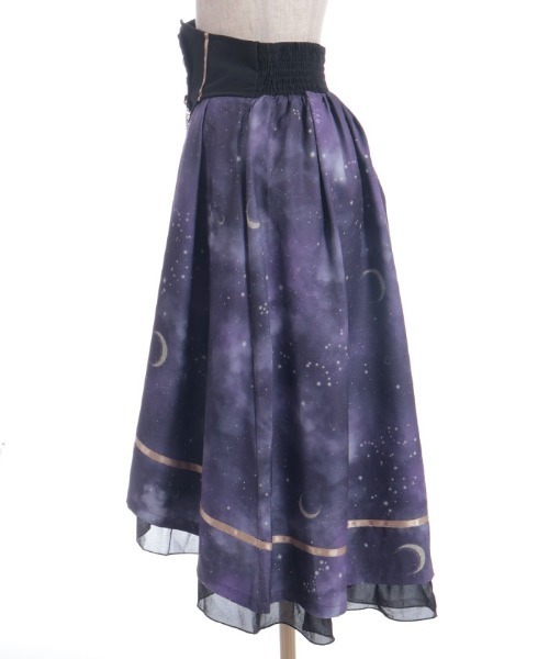 axes femme（アクシーズファム）の「ステラプリントイレヘムスカート（スカート・レディース・ブラック/パープル/ネイビー・FREE）」の18枚目の写真
