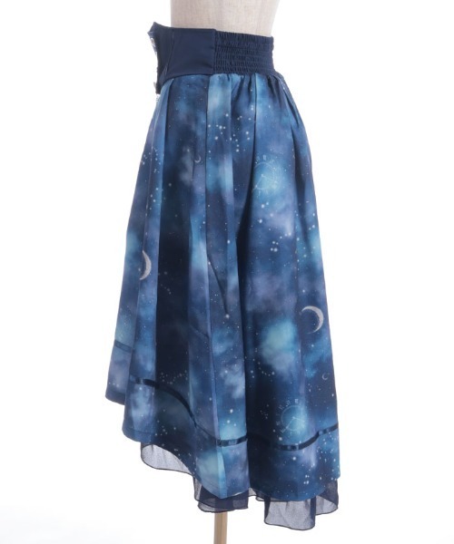 axes femme（アクシーズファム）の「ステラプリントイレヘムスカート（スカート・レディース・ブラック/パープル/ネイビー・FREE）」の15枚目の写真