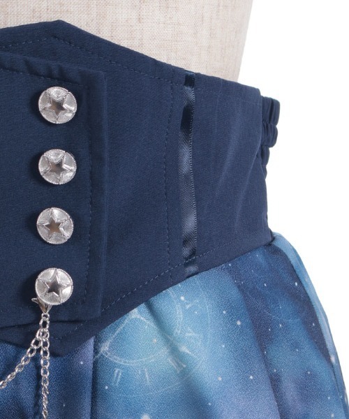 axes femme（アクシーズファム）の「ステラプリントイレヘムスカート（スカート・レディース・ブラック/パープル/ネイビー・FREE）」の8枚目の写真