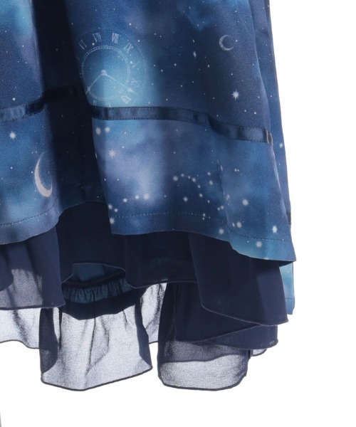 axes femme（アクシーズファム）の「ステラプリントイレヘムスカート（スカート・レディース・ブラック/パープル/ネイビー・FREE）」の9枚目の写真