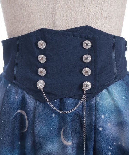 axes femme（アクシーズファム）の「ステラプリントイレヘムスカート（スカート・レディース・ブラック/パープル/ネイビー・FREE）」の4枚目の写真