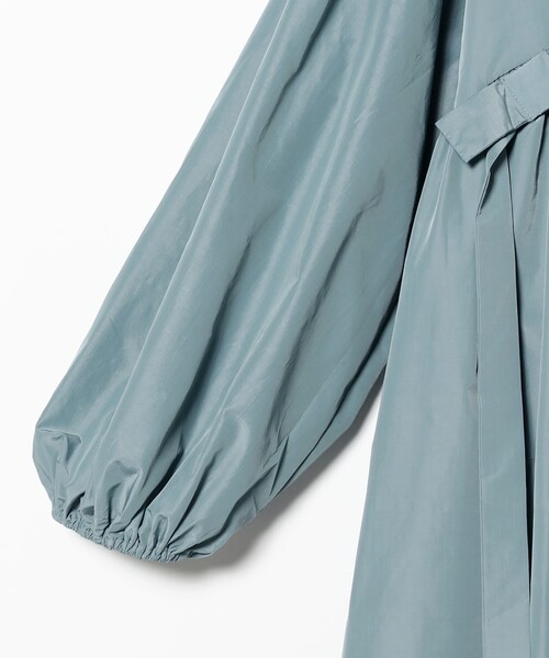 CAROLINA GLASER（カロリナ グレイサー）の「リップストップ リボン ボリュームスリーブ ワンピース（ワンピース・レディース・ブルー系その他/ブラック・SMALL/MEDIUM）」の6枚目の写真