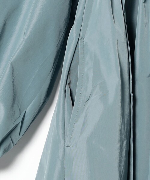 CAROLINA GLASER（カロリナ グレイサー）の「リップストップ リボン ボリュームスリーブ ワンピース（ワンピース・レディース・ブルー系その他/ブラック・SMALL/MEDIUM）」の7枚目の写真