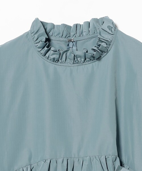 CAROLINA GLASER（カロリナ グレイサー）の「リップストップ リボン ボリュームスリーブ ワンピース（ワンピース・レディース・ブルー系その他/ブラック・SMALL/MEDIUM）」の10枚目の写真