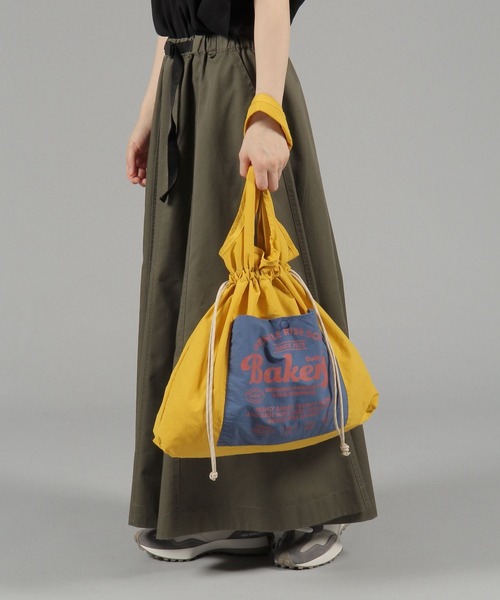 オリジナル ポケット巾着トート（トートバッグ）｜niko and