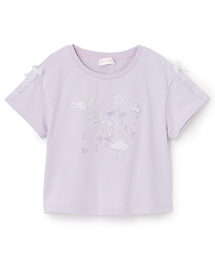 mezzo piano（メゾピアノ）の「エンジェルモチーフ　半袖Tシャツ（Tシャツ/カットソー・キッズ）」