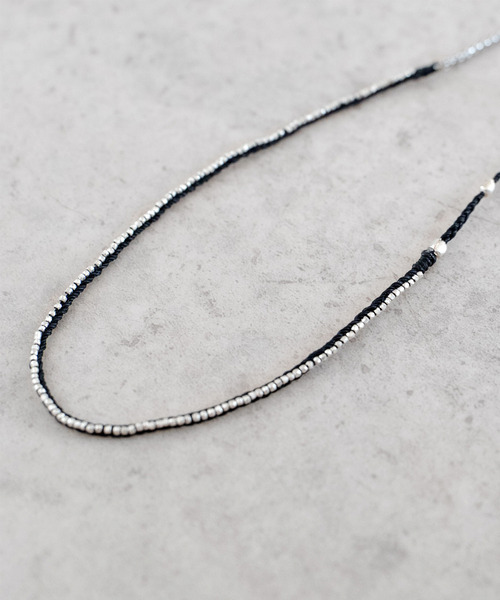 amp japan（アンプジャパン）の「SENTI センティ / SV BEADS NK&BR amp japan アンプジャパンコラボレーションシルバー925ビーズネックレス&3連ブレスレット / 2501（ネックレス・メンズ・アイボリー/ブラック/インディゴブルー・FREE）」の13枚目の写真