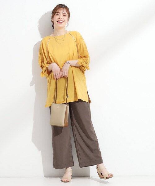 SHOO・LA・RUE(シューラルー)の「【軽量】ふわっと軽い3層ショルダーバッグ(ショルダーバッグ・レディース・シルバー/ブラック/ベージュ系4/グレー系4/ネイビー系6/ワインレッド・00)」の16枚目の写真