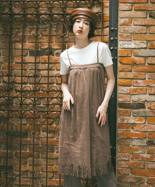 niko and...（ニコアンド）の「2WAYフリンジワンピーススカート（スカート・レディース・チャコール/モカ・MEDIUM/LARGE）」の22枚目の写真