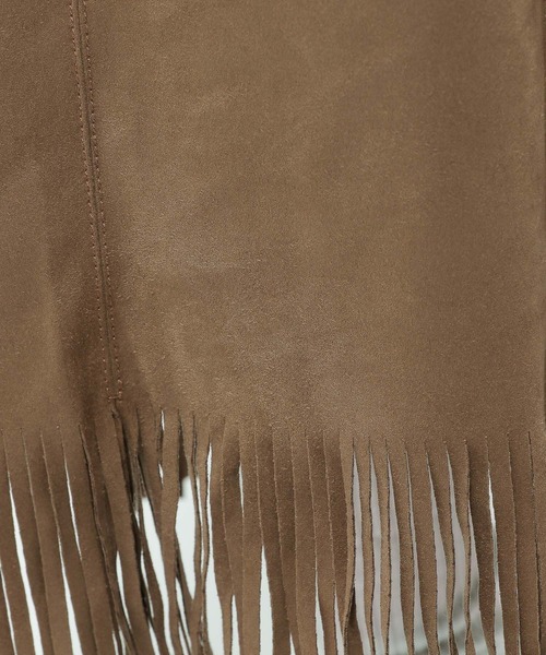niko and...（ニコアンド）の「2WAYフリンジワンピーススカート（スカート・レディース・チャコール/モカ・MEDIUM/LARGE）」の4枚目の写真