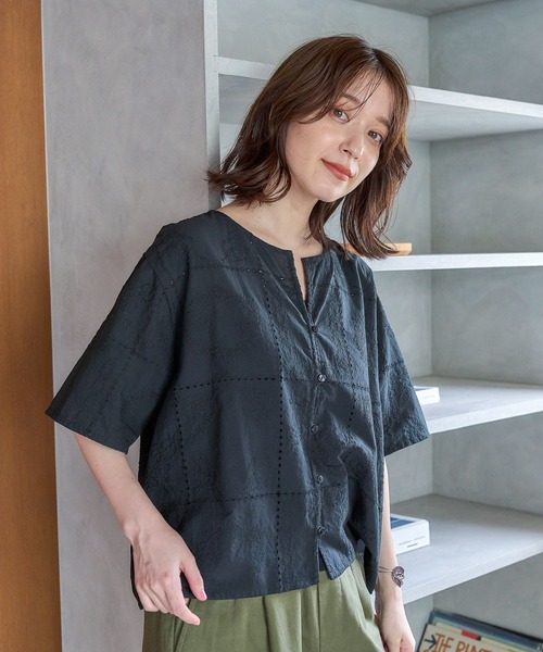 studio CLIP（スタディオクリップ）の「パッチワークシャツ（シャツ