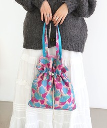 T・S・L | 柄生地巾着トートバッグ【詳細動画あり】(トートバッグ)