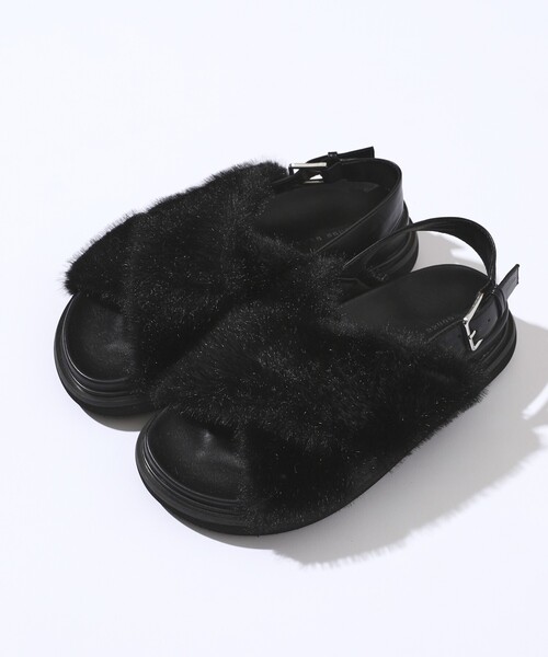 ATELIER BRUGGE ファークロスサンダル 22.5-24.5cm ATELIER BRUGGE/アトリエブルージュ ファークロスサンダル(22.5cm