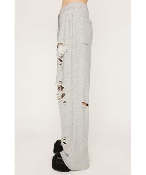 SLY（スライ）の「DAMAGE SW PT ダメージ スウェットパンツ（スウェットパンツ・レディース・ブラック/杢グレー・FREE）」の9枚目の写真