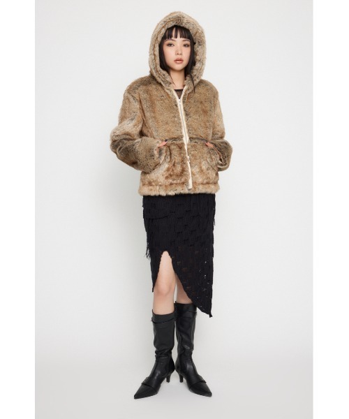 LAGUA GEM ファーブルゾン LAGUA GEM | COMPACT FAUX ファーブルゾン (ブルゾン ) |SHEL