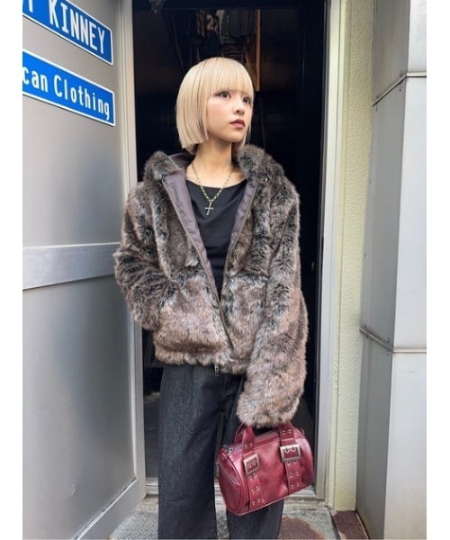 FAUX FUR HOODIE ブルゾン（ブルゾン）｜LAGUA GEM（ラグアジェム）の