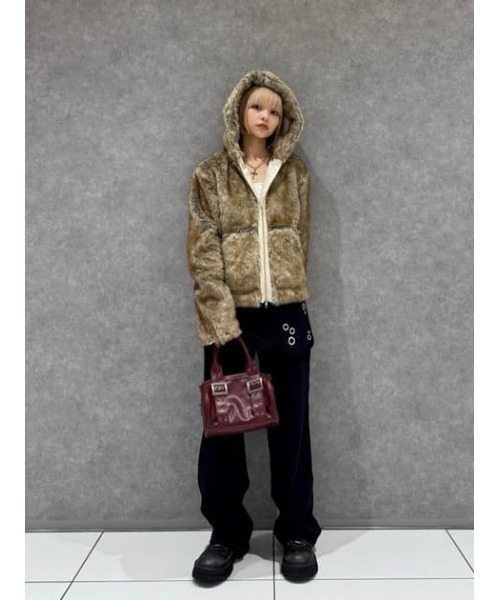 FAUX FUR HOODIE ブルゾン（ブルゾン）｜LAGUA GEM（ラグアジェム）の