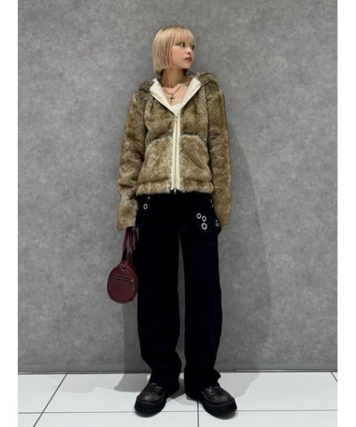 セール】FAUX FUR HOODIE ブルゾン（ブルゾン）｜LAGUA GEM