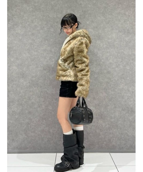 セール】FAUX FUR HOODIE ブルゾン（ブルゾン）｜LAGUA GEM