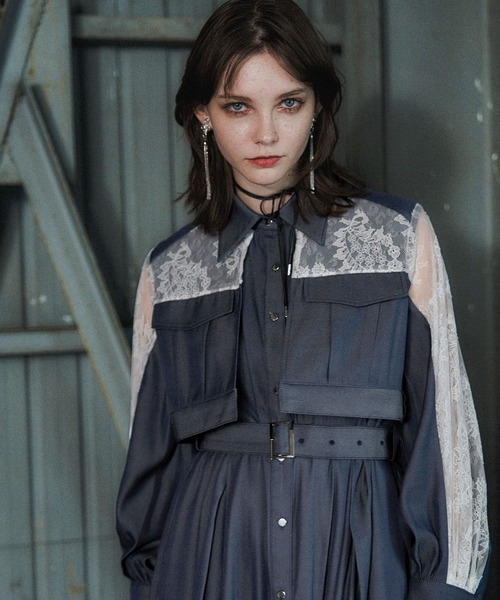 デニムレースキリカエワンピース(HARE)（ワンピース）｜HARE