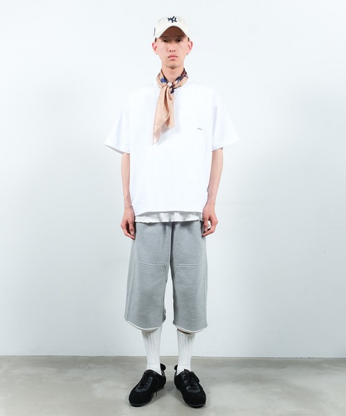 Jieda(ジエダ)の「JIEDA RELAXED T-SHIRT(Tシャツ/カットソー・メンズ・チャコールグレー/ヘザーグレー/ブラック/ホワイト・1/2/3)」の14枚目の写真