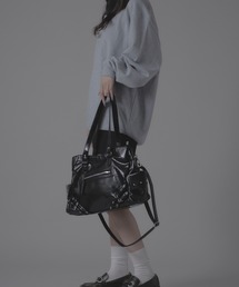 Chick | Stud Design 2-Way Shoulder Bag/スタッズデザイン2wayショルダーバッグ(ショルダーバッグ)