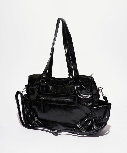 Chick（チック）の「Stud Design 2-Way Shoulder Bag/スタッズデザイン2wayショルダーバッグ（ショルダーバッグ・レディース・ホワイト/レッド/ブラック・FREE）」の6枚目の写真